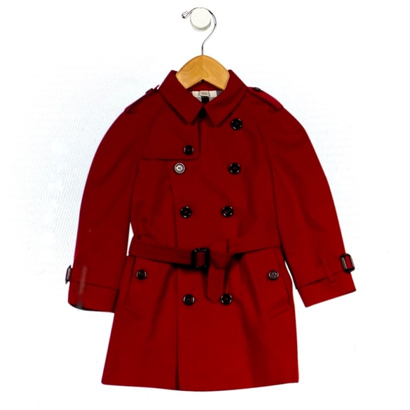 Burberry Red Mini Wiltshire Trenchcoat size 2 - Picture 6 of 16